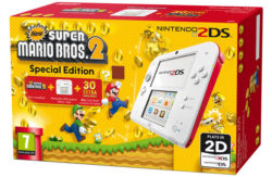 Nintendo 2DS White & Red Console with New Super Mario Bros 2